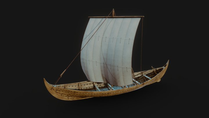 Gislinge Viking Boat 3D Model