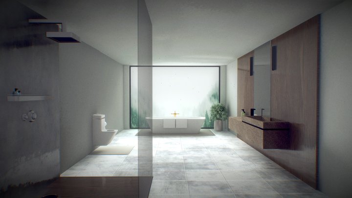 Modern Bathroom 3D Model