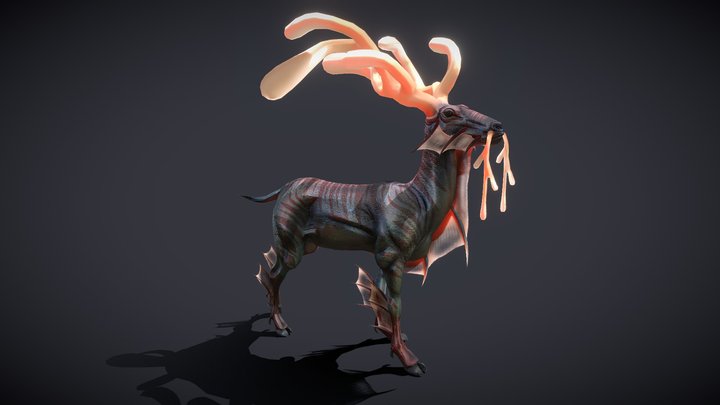 Anemone Deer 3D Model