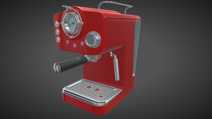 Create Coffee Machine 3D Model