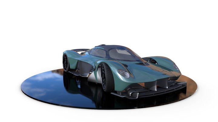 Aston Martin Valkyrie VR Ready 3D Model